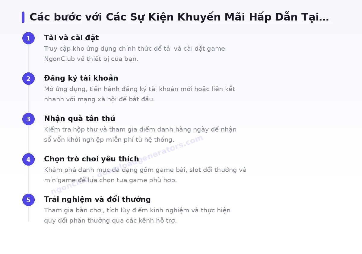 Các bước bắt đầu với ngonclub