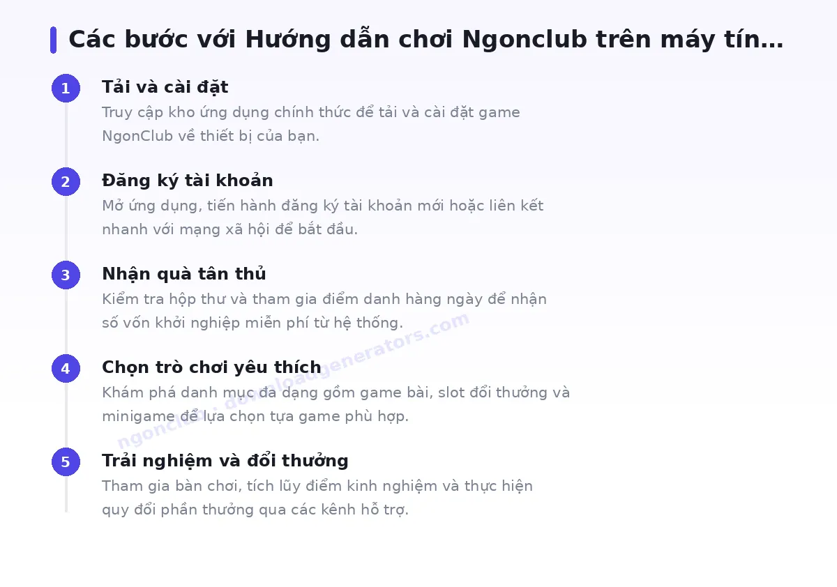 Các bước bắt đầu với ngonclub