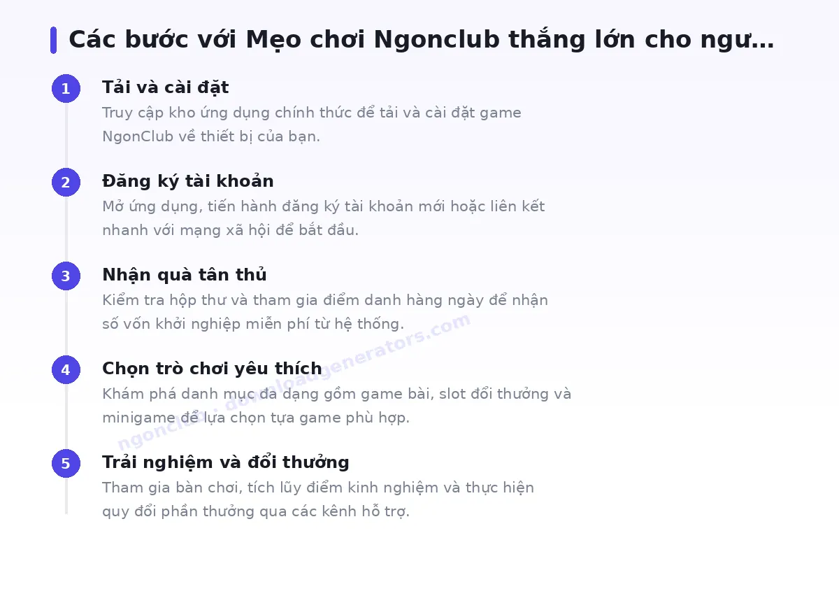 Các bước bắt đầu với ngonclub