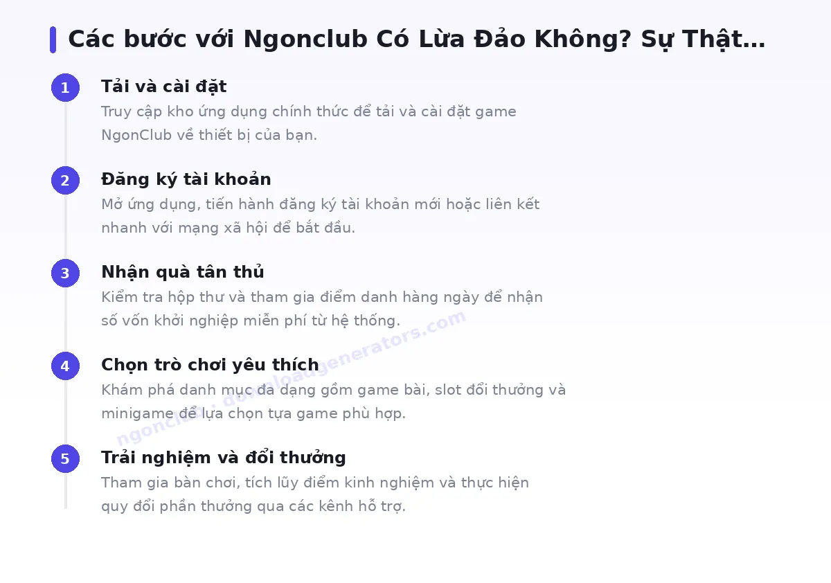 Các bước bắt đầu với ngonclub